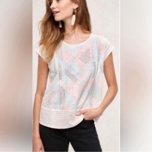 Anthropologie Button Back Shirt - Size XL